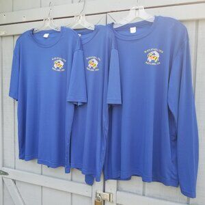 Bundle of 3 Sport-Tek Blue T-Shirts 1 Long and 2 Short Sleeve Men’s Size L
